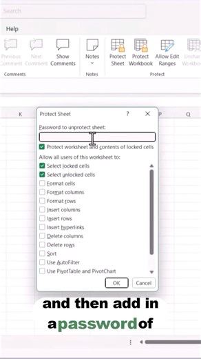 Turn On Sheet Protection 🛡️🔐 | Excel for Beginners