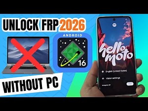 WITHOUT PC 2026 Unlock Motorola FRP bypass Account Google (ANDROID 16)