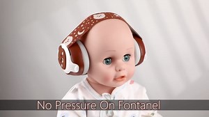 YomauiYee Baby Earmuffs-Infant Ear Protection for Babies 0-36 Months,Infant Headphones with Little Bear Design Noise Cancelling Headphones for Improves Sleep,Baby Travel Essentials for Airplane/Sleep