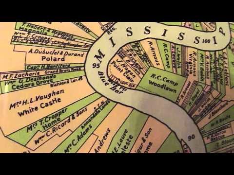 Oak Alley Plantation, Mississippi River Plantation Map