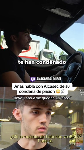 Anas talks to Alcasec about his prison sentence 😳⛓️‍💥 #anasandaloussi #alcasec #prison