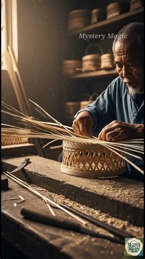 Chinese Bamboo Basket Weaving | Traditional Hand Craft Documentary 🌿