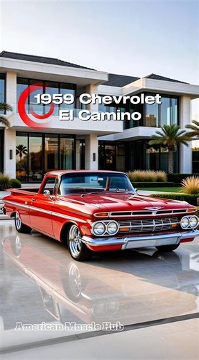 1959 Chevrolet El Camino - The Classic Red Coupe Utility