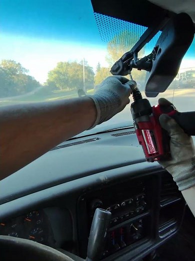 How to remove rear view mirror from 2003 2004 2005 2006 Silverado Sierra #automobile