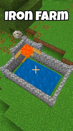 Minecraft easiest iron farm 🥱 | #shorts #minecraft