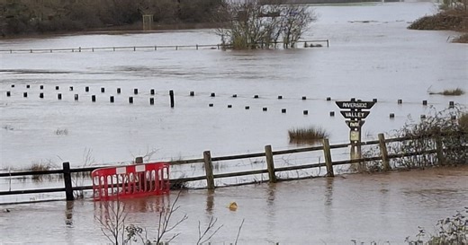 Exeter swamped by Storm Chandra surge