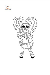 Coloring page LOL OMG Doll ♥ Online and Print for Free!