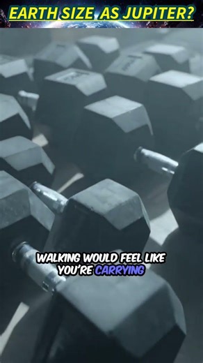 What if the Earth was the size of Jupiter?