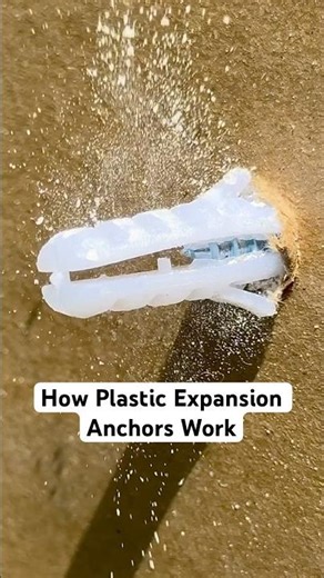 How Plastic Expansion Anchors or Plugs Work | For Solid Wall or Drywall | Oddly Satisfying ASMR |