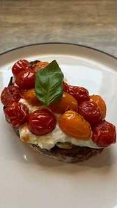 Burrata and Confit Tomato Bruschetta #italiancuisine #bruschetta #dolcevita #capodonrozzo #4k