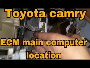 Toyota Camry 2001 ECM Main Computer Location