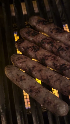 Grilled chicken sausages on the Solaire Infrared grill