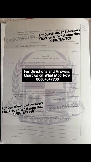 WACE GCE CBT BIOLOGY QUESTIONS AND ANSWERS NOVEMBER DECEMBER 2025 EXAMINATION #WAEC #CBT #school #students #biology #viralreelschallenge #viralvideochallenge | ExamPorter - Home of Success