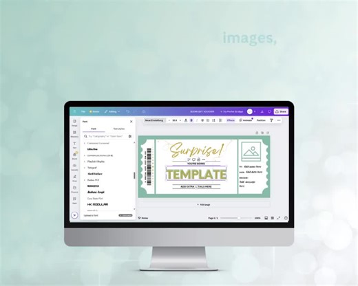 Golf Gift Voucher Template: Editable Birthday Gift (digital Download) - Etsy UK