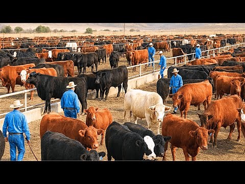 How American Ranchers Raise and Sell 34,3 Millions of Cattle Every Year – Cattle Farming