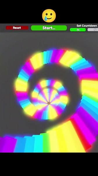 ROBLOX RAINBOW STAIRS FALL #robloxshorts #effectking