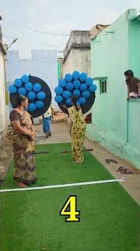 How Many Can You Hit? Village Game #villagegame #shorts #challenge