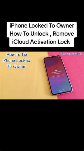 iPhone Locked To Owner How To Unlock , Remove iCloud Activation Lock #iphonetricks #icloudunlock #iphonetips #fyp #unlockiphone