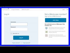 Medscape log in