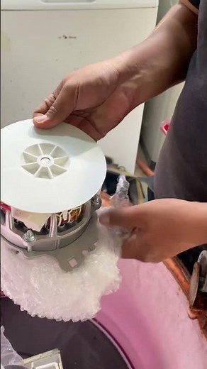 The motor of my washing machine burned out.