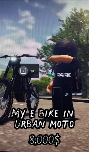 1/10 E bike urban moto Roblox