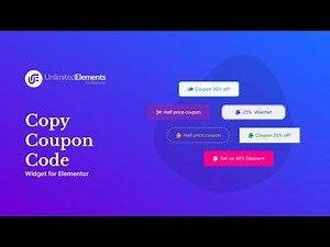 Copy Coupon Code Widget for Elementor