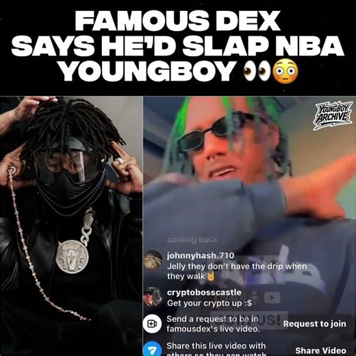 Famous Dex says he’d slap NBA YoungBoy 👀😳!