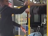 Screaming female bus passenger refuses to move for elderly vet