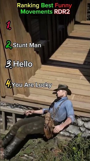 Ranking The Best Funny Movement RDR2