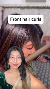 Front Hair curls✨ #hair #viralreelsfacebook #explorepage #fashion #beautytips #hair #haircurls #tutorial #explorepage | Purple Make up Studio