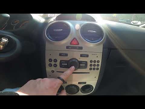 How to Turn Radio On or Off in Opel Corsa D ( 2006 – 2014 ) - Enable or Disable Radio