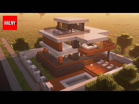 Realistic modern house in minecraft - Tutorial