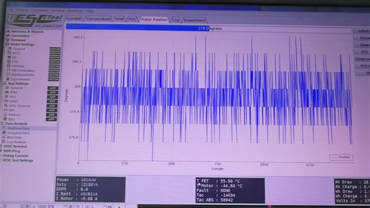 【VESC6 位置环控制】伺服电机位置环控制测试