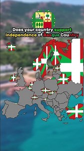 Does your country support independence of Basque Country? #shorts #europe #geography #mapper #map