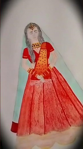 a simple bride drawing by mee