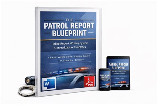 Police Report Writing Guide | Patrol Narrative Templates, PC Examples (PDF) - Etsy