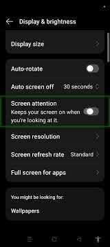 How to Keep Your Phone Screen On While Reading: Screen Attention Feature for TalkBack Users