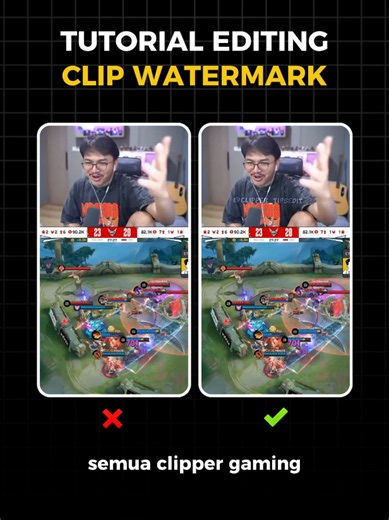 Cara bikin watermark untuk clipper Gaming❗️ ➡️ DM