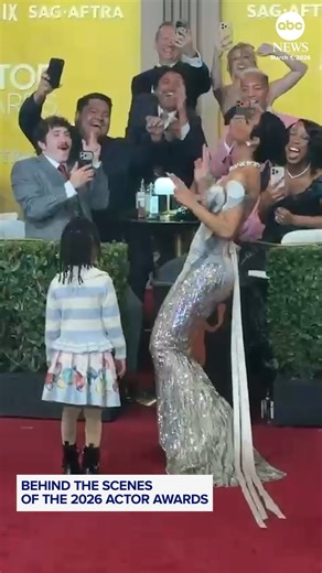 All the best behind the scenes moments from the 2026 Actor Awards —formerly known as the Screen Actors Guild Awards. | ABC News