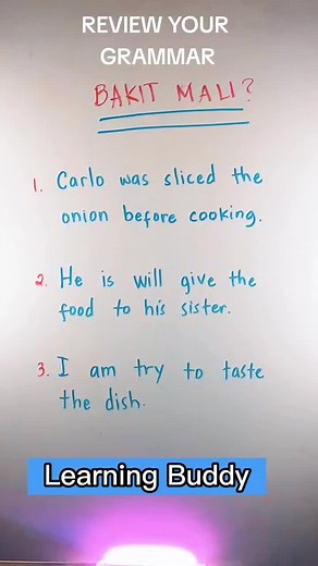 Reviewing Grammar Mistakes: Correcting Sentence Structure