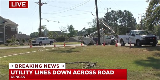 Power outage after truck drives into Spectrum fiber cables in Duncan
