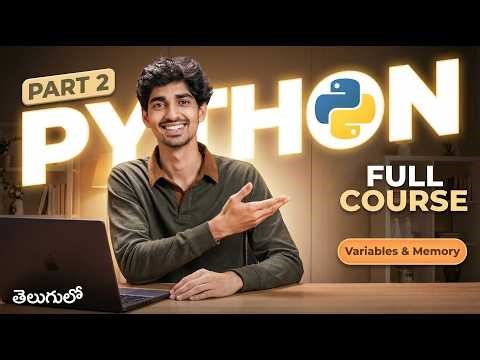 Python Variables & Memory Explained in Telugu | Python Visual Learning Series Part 2