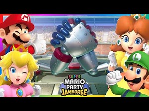 Super Mario Party Jamboree Minigames Mario Peach vs Daisy Luigi