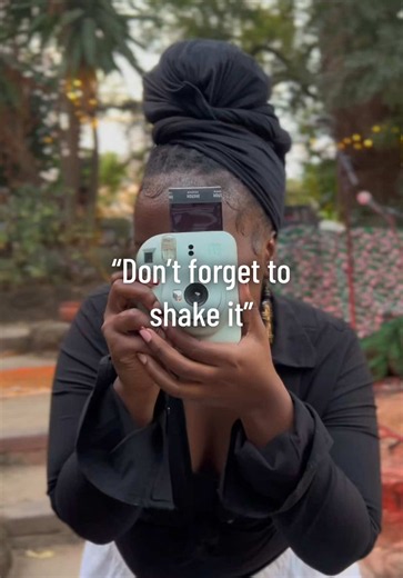 Polaroid camera tip: no shaking needed, but fun to shake
