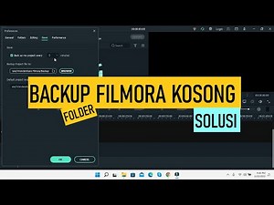 Cara Mengatasi Filmora Tidak Menyimpan Backup Project