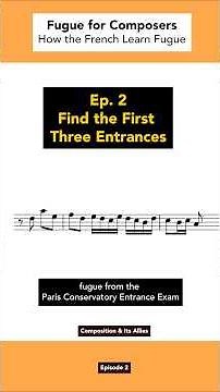 Fugue for Composers | How the French Learn Fugue, Ep. 2 (FULL SHORT) #composition #composer