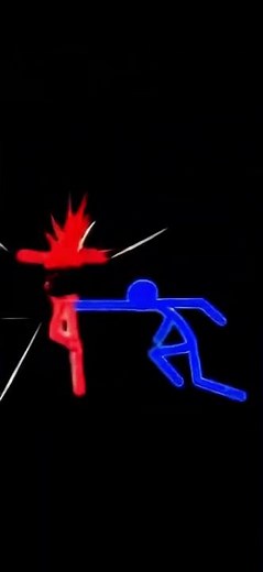 Stick figure battle animation