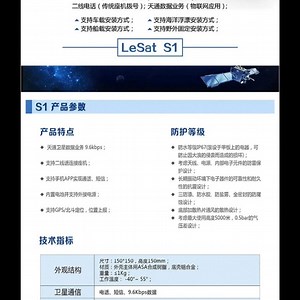 天通一号卫星电话Lesat乐众S1车载吸盘天线船载固定天线可选
