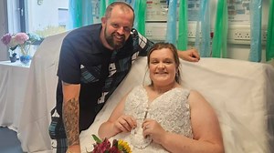 I broke my leg just before my wedding & had to swap castle for hospital nuptials