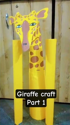 Giraffe craft #art #shorts #youtubeshorts